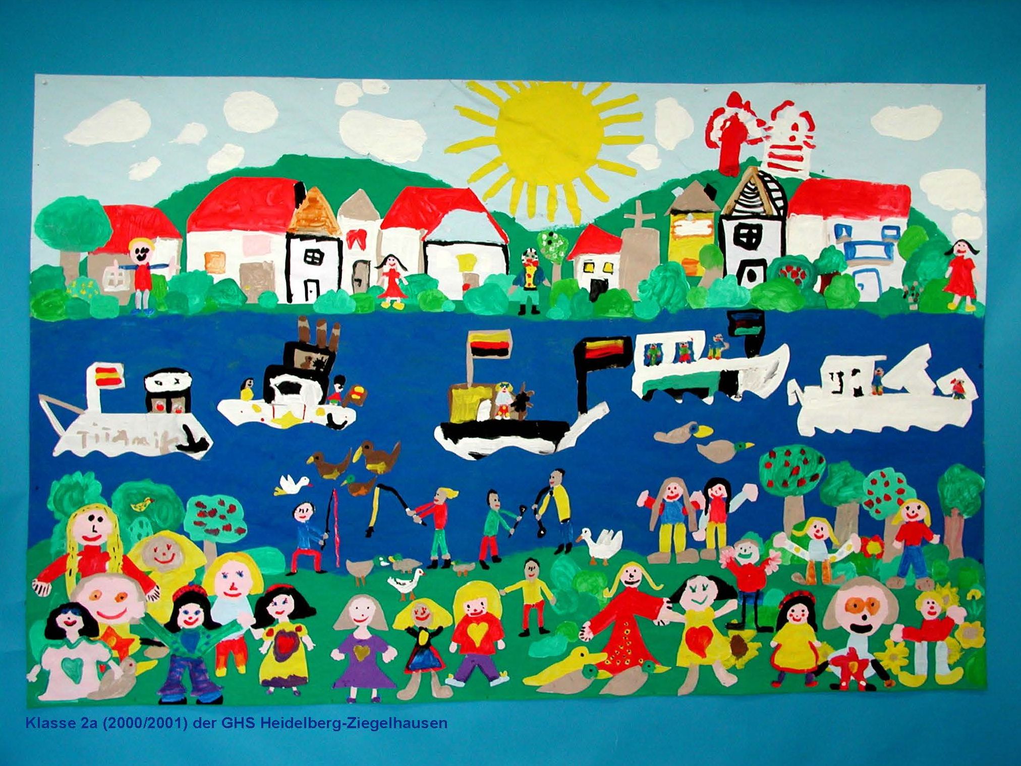 Ergebnis des Malwettbewerbs "Kinder malen den Neckar" Kinderbild